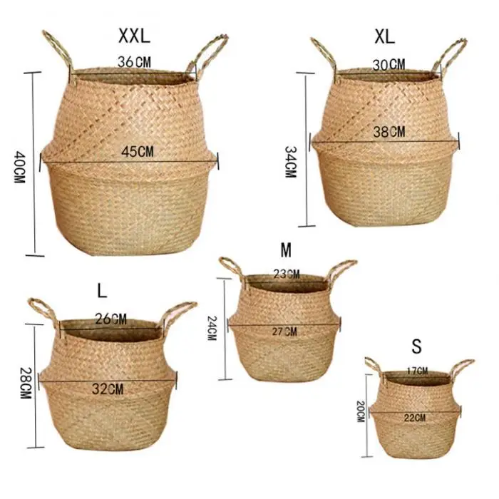 rieten plantenhouder hangmand