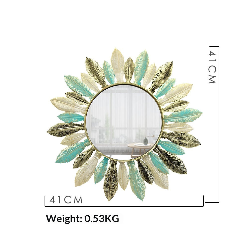 wandspiegel metalen frame zonnestraaldesign