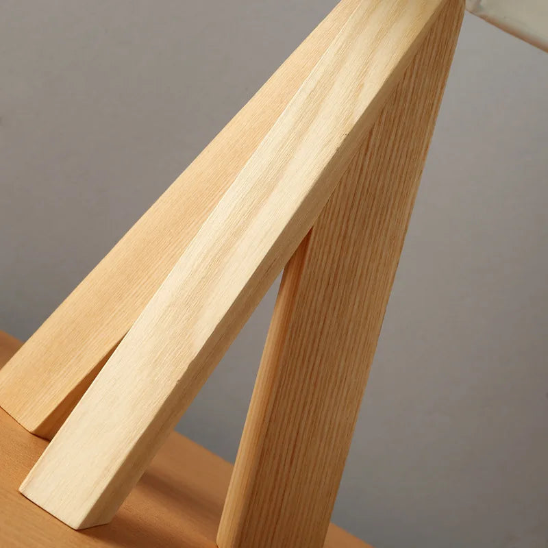 houten tafellamp modern ontwerp