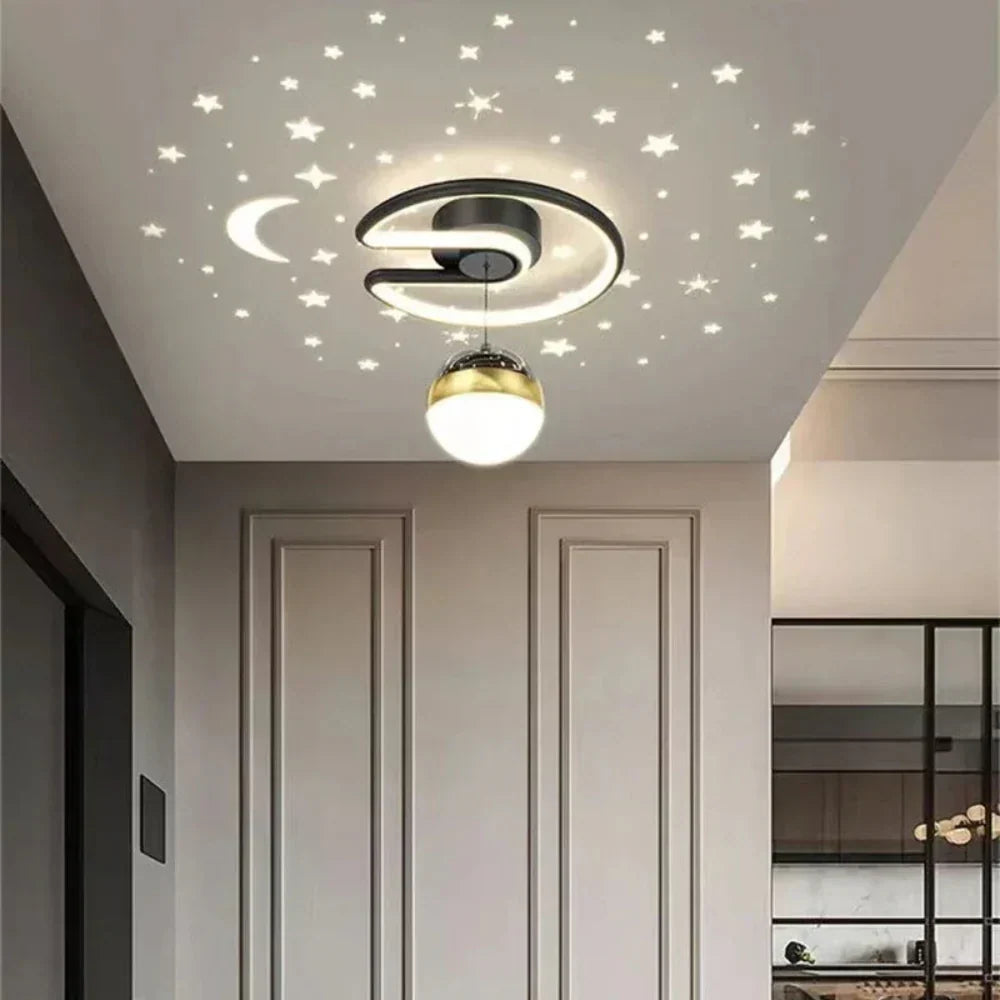 dimbare led plafondlamp met sterrenhemeleffect