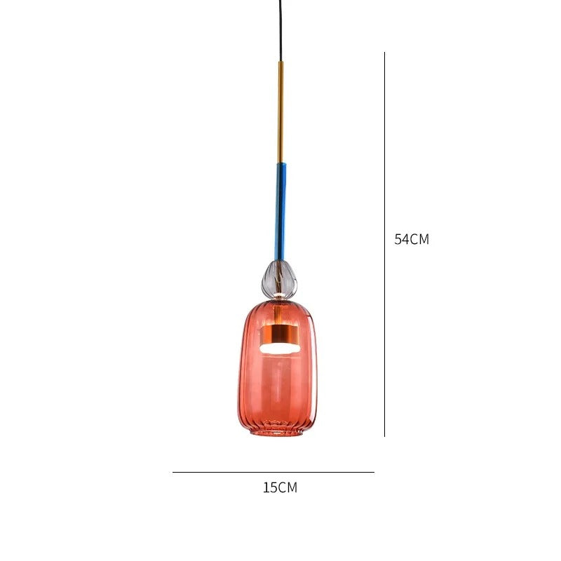 hanglamp van glas met verstelbaar snoer