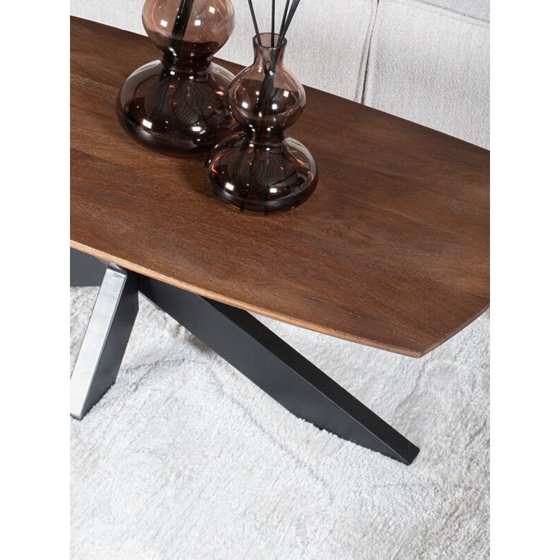 salontafel felix – espresso mangohout – 120 x 55 cm