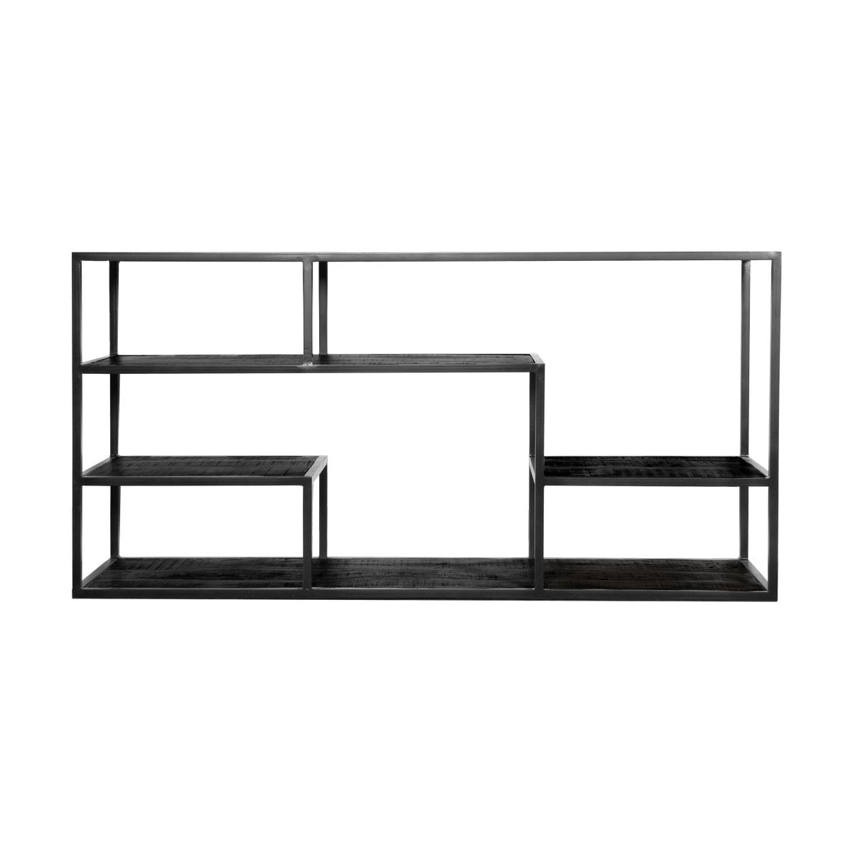 sideboard huub black mango wood 125 cm