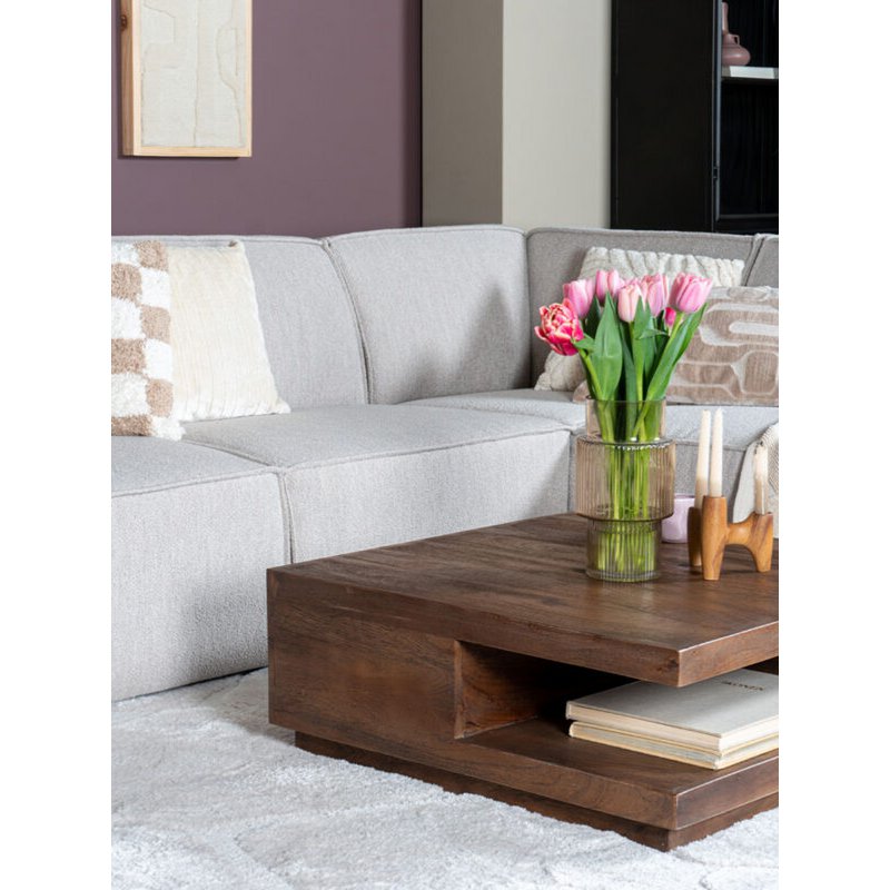 coffee table bram – espresso mango wood – 80 x 80 cm