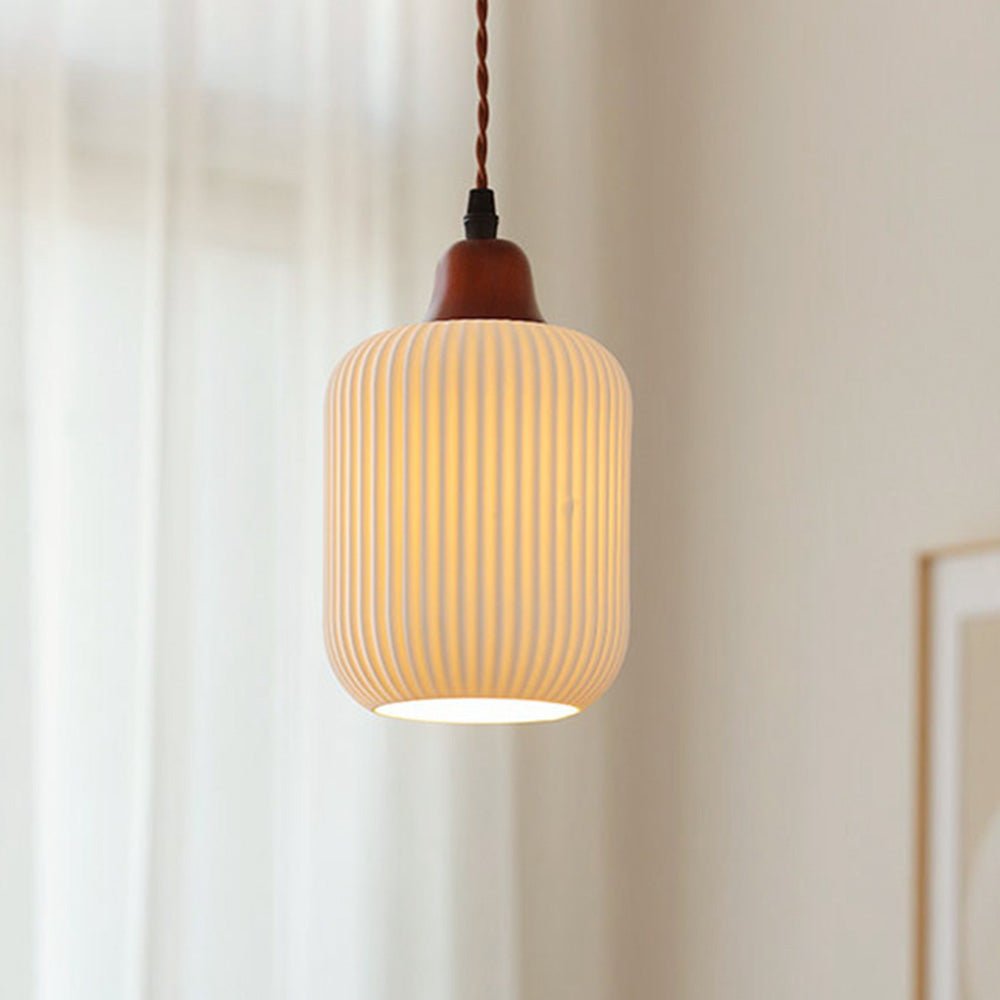 stijlvolle witte keramische hanglamp