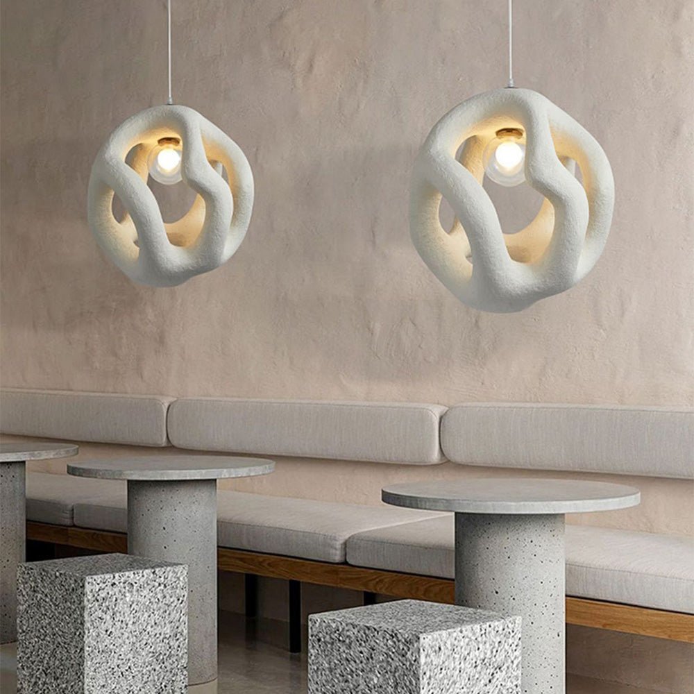 elegante wabi sabi hanglamp voor een rustieke sfeer