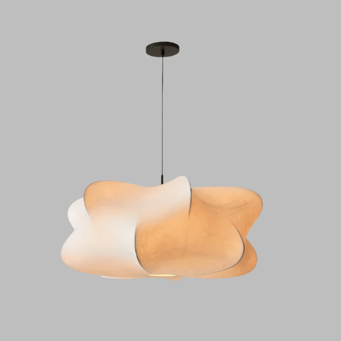 elegante wabi sabi zijde hanglamp uit japan