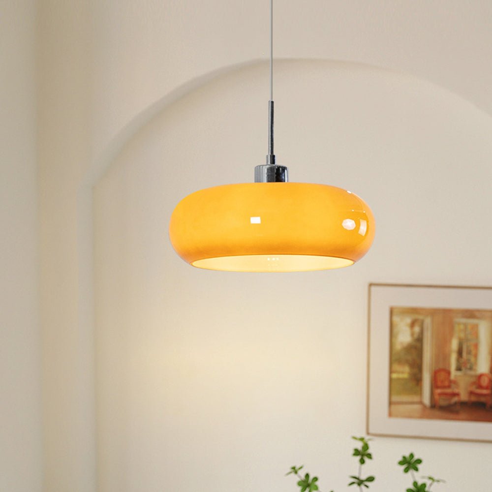 elegant hailie glazen hanglamp in broodvorm