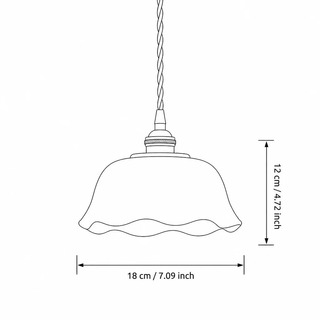 keramische hanglamp modern bloemdesign