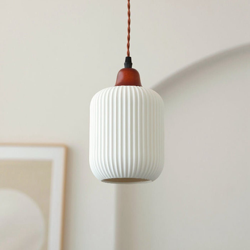 stijlvolle witte keramische hanglamp