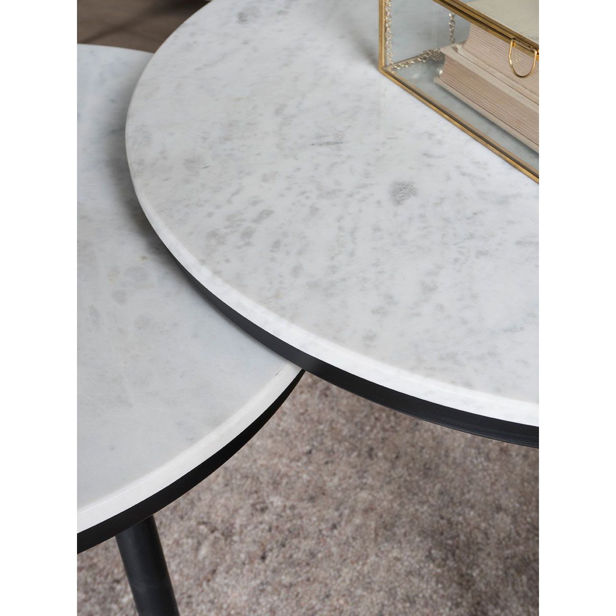 melle coffee table - marble - 55 cm