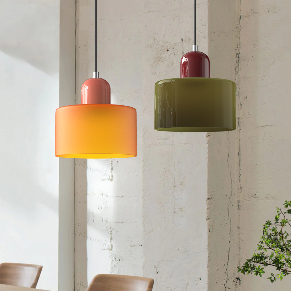 stijlvolle bauhaus glazen hanglamp voor een creatieve sfeer