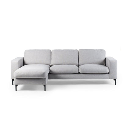 3 seater sofa CL L+R, Valente fabric, V311 grey