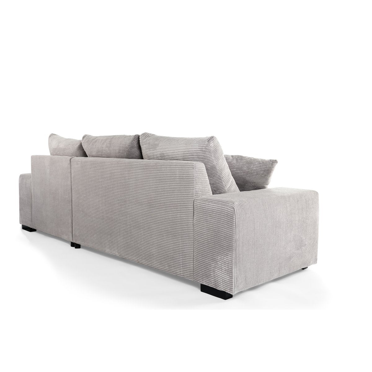 3 seater sofa cl right, fabric rib, rib311 grey