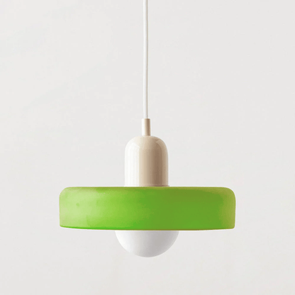 Stijlvolle Bauhaus Hanglamp van Elegante Kleurige Glas