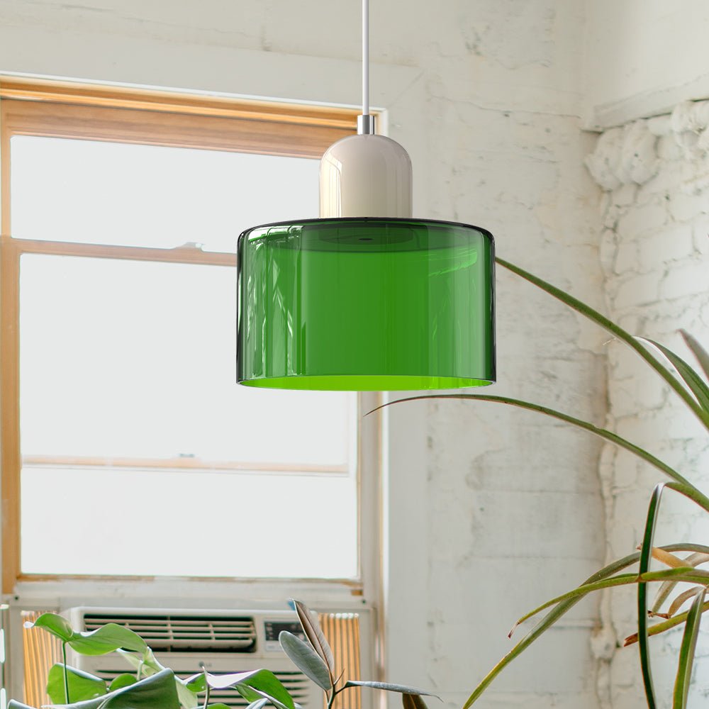 stijlvolle bauhaus glazen hanglamp voor een creatieve sfeer