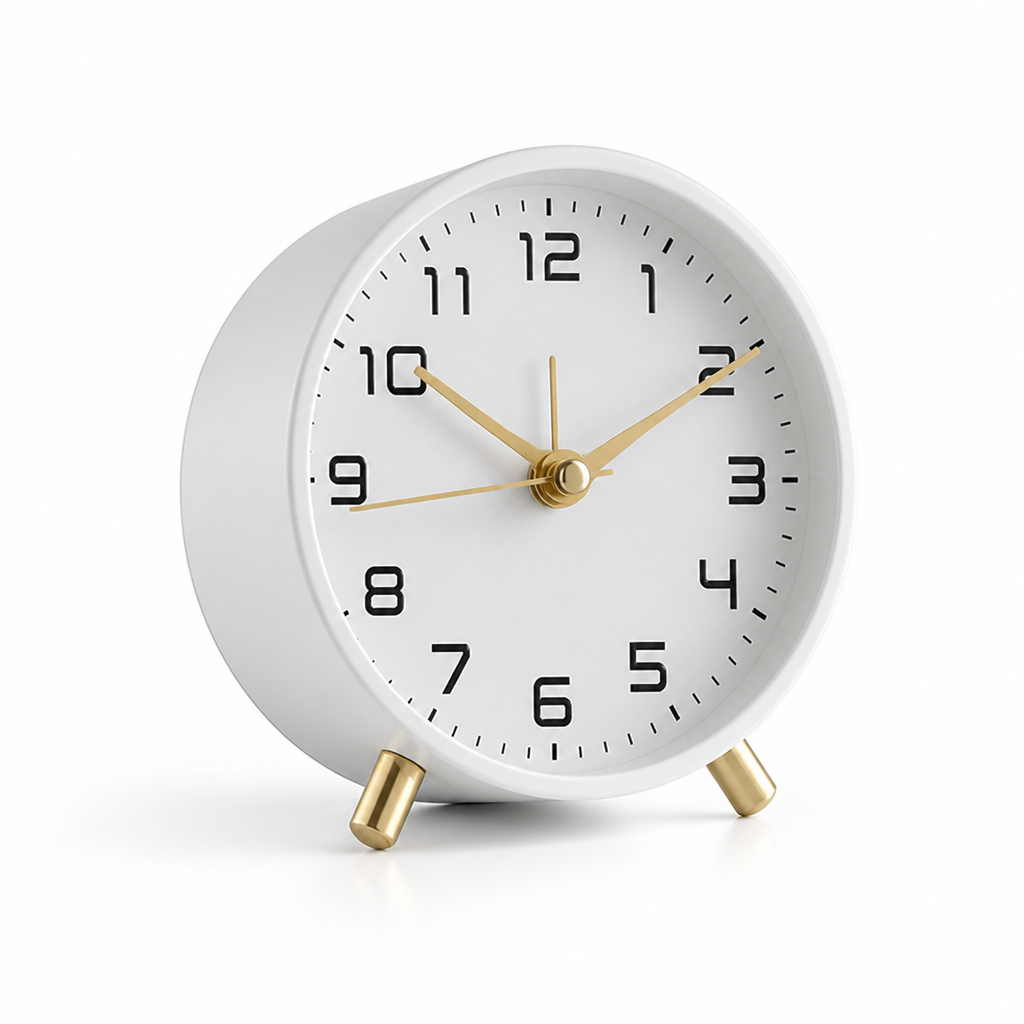 analoge tafelklok met stil uurwerk