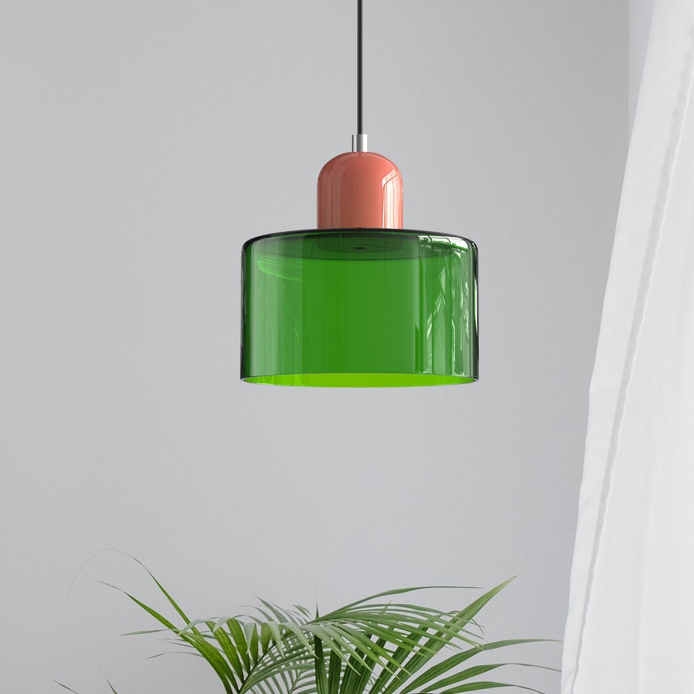 stijlvolle bauhaus glazen hanglamp voor een creatieve sfeer