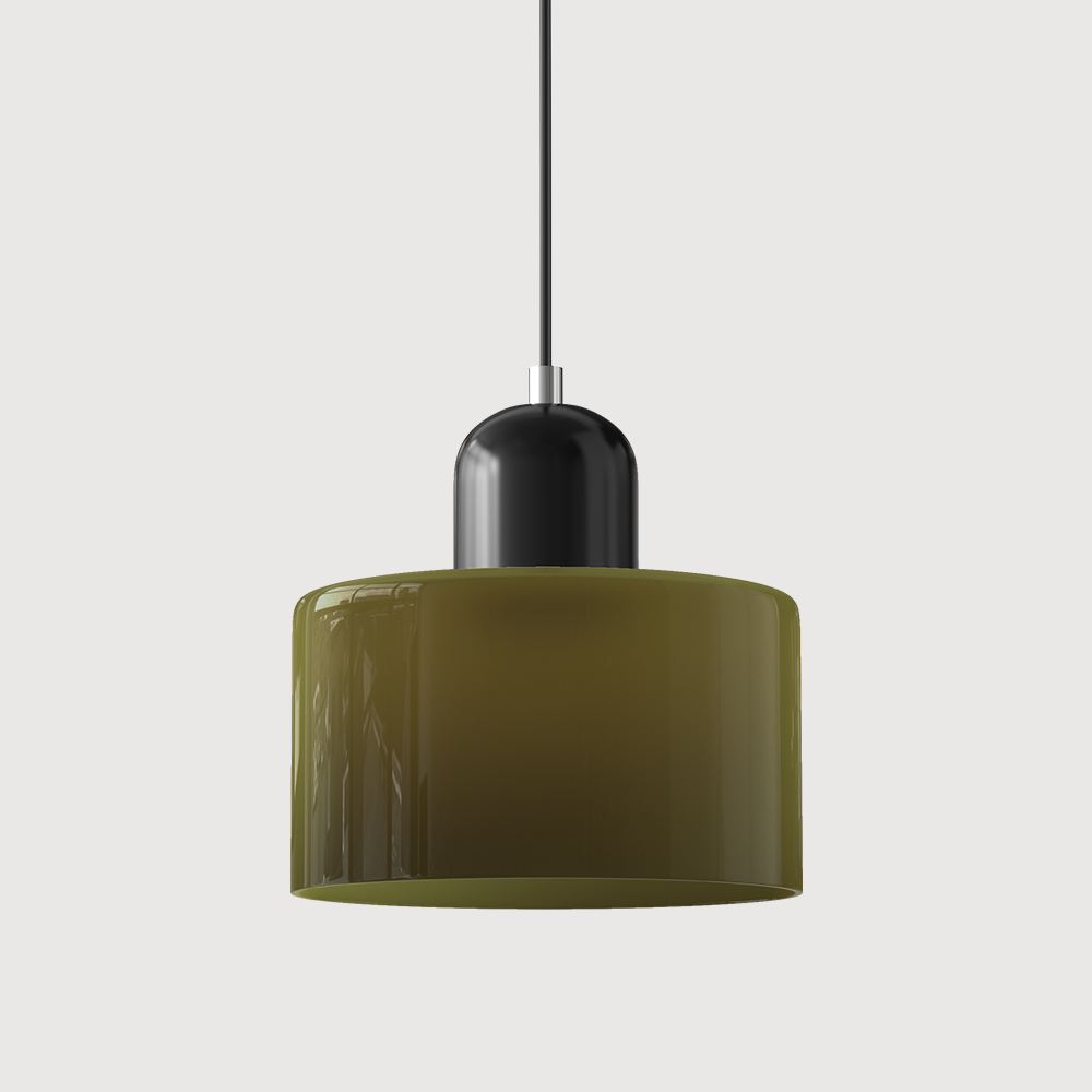 stijlvolle bauhaus glazen hanglamp voor een creatieve sfeer