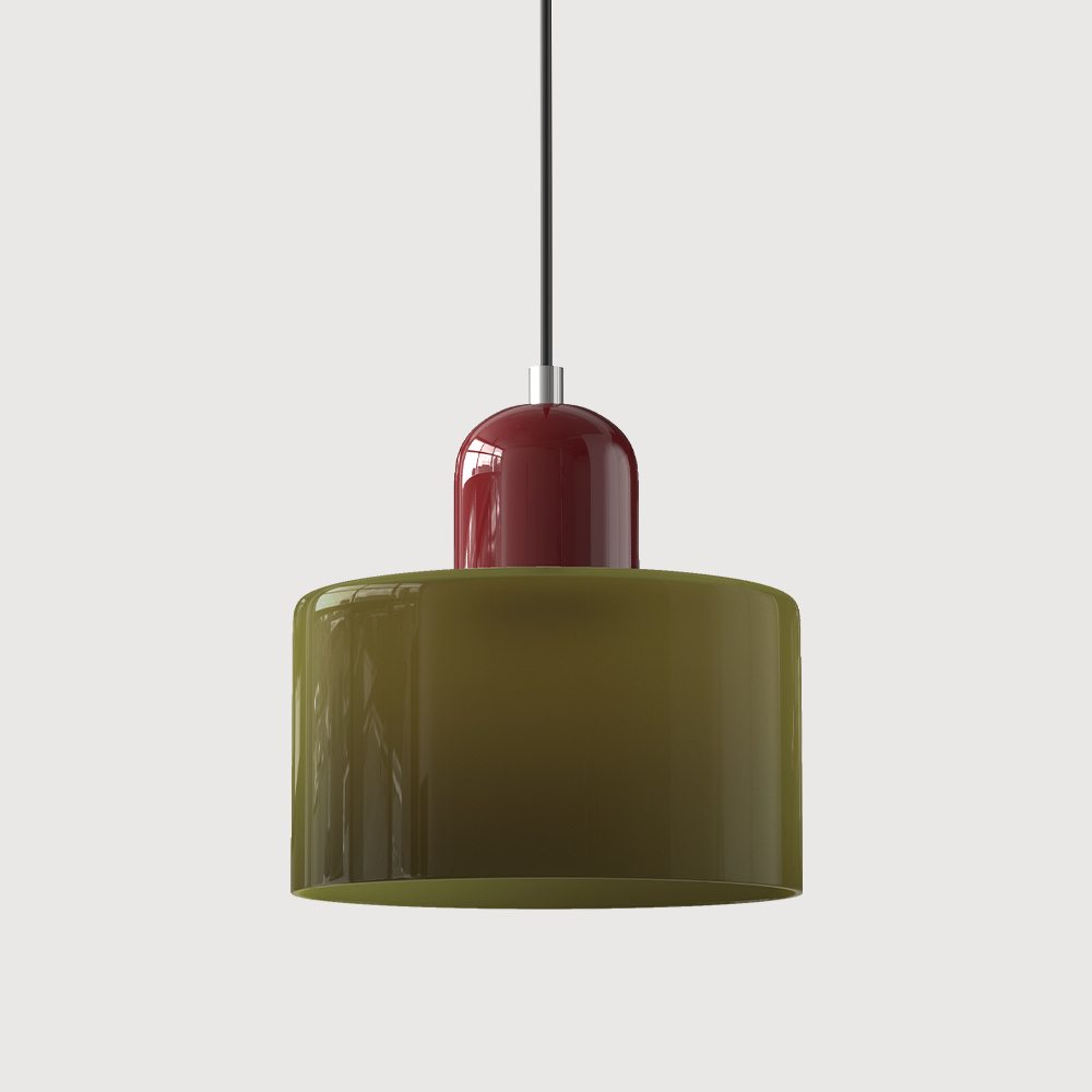 stijlvolle bauhaus glazen hanglamp voor een creatieve sfeer