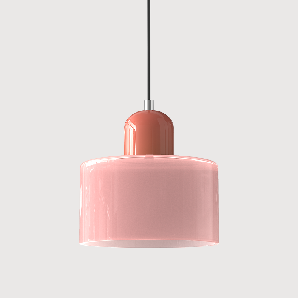 stijlvolle bauhaus glazen hanglamp voor een creatieve sfeer