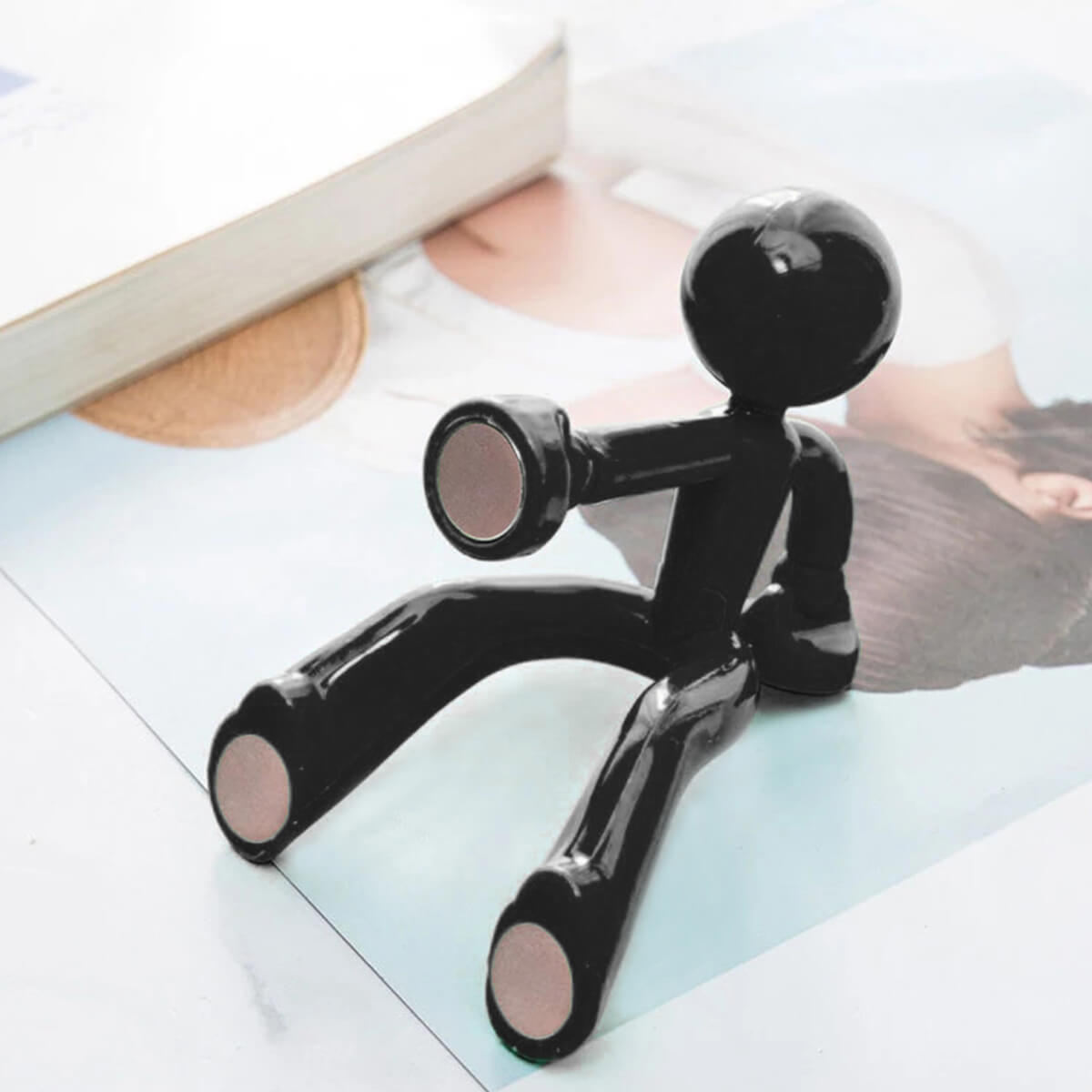 compacte magnetische wandhouder voor het georganiseerd opbergen van sleutels