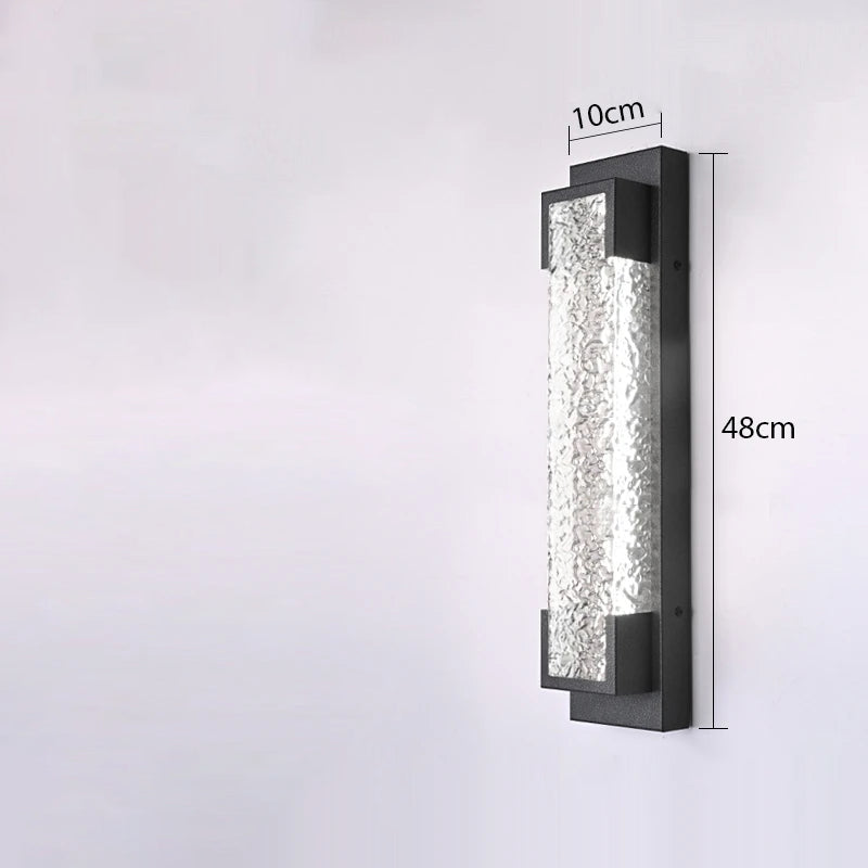 led cascade stalen wandlamp
