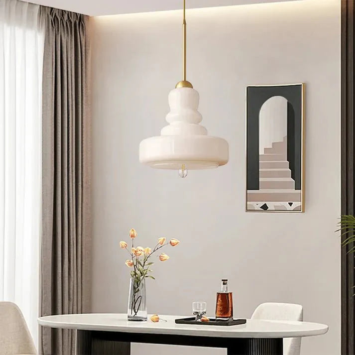 stijlvolle bauhaus kalebas glazen hanglamp voor een modern accent