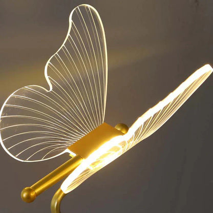 Bedlampje met vlinderdesign