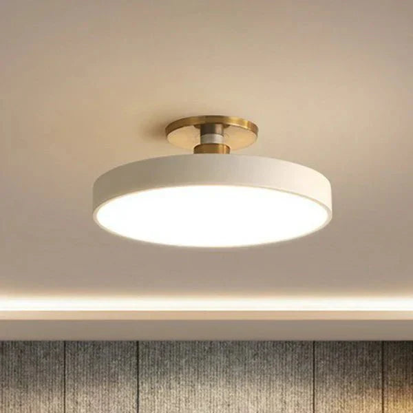 stijlvolle scandinavische ronde flush mount led plafondlamp van acryl voor slaapkamer