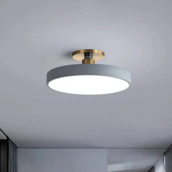 stijlvolle scandinavische ronde flush mount led plafondlamp van acryl voor slaapkamer