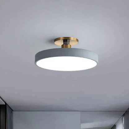 Stijlvolle Scandinavische Ronde Flush Mount LED Plafondlamp van Acryl voor Slaapkamer