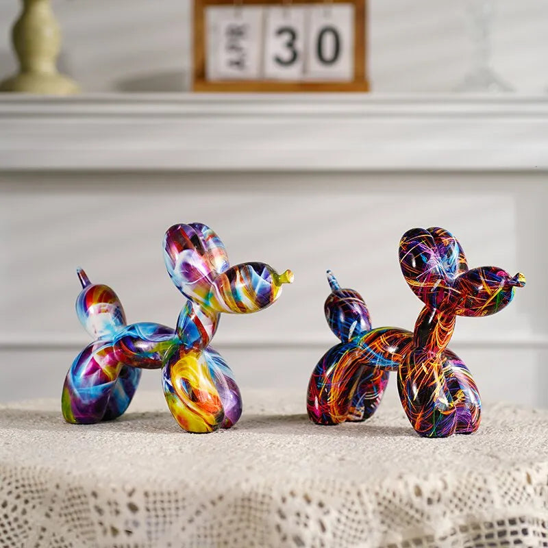 hondenbeeld hars ontwerp decoratief beeldje