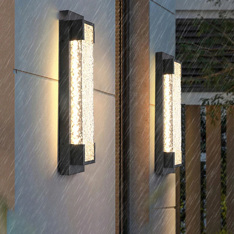 led cascade stalen wandlamp
