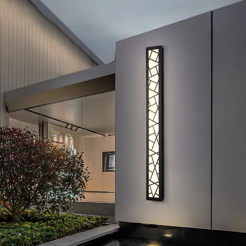 buiten led wandlamp aluminium acryl ip65