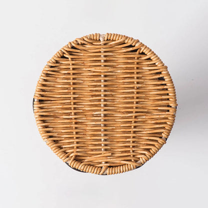 Rieten decoratieve handgeweven vaas