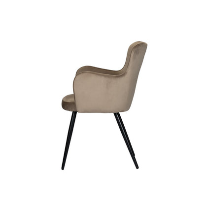 Oorfauteuil zandwit (Set van 2)