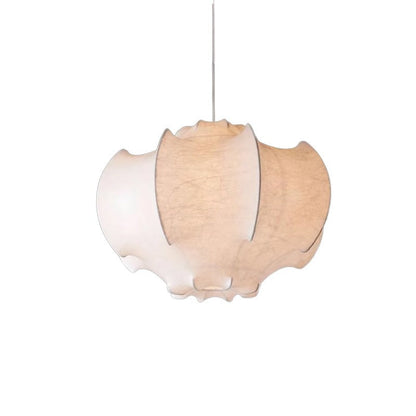Franse vintage zijden hanglamp voor naast het bed