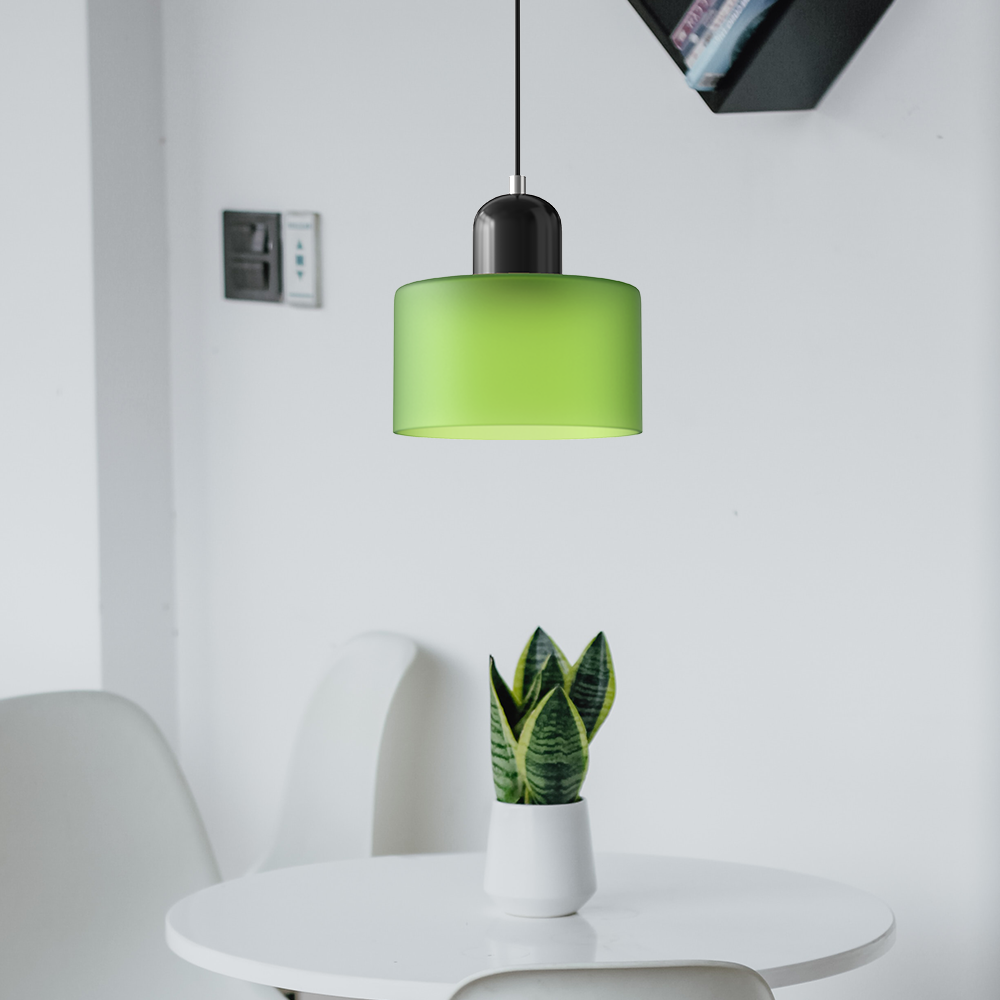 stijlvolle bauhaus glazen hanglamp voor een creatieve sfeer