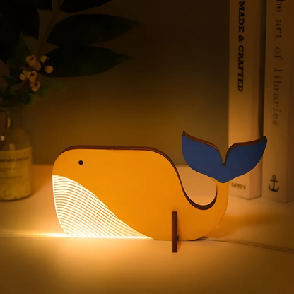 Houten Led Tafellamp Voor Sfeerverlichting