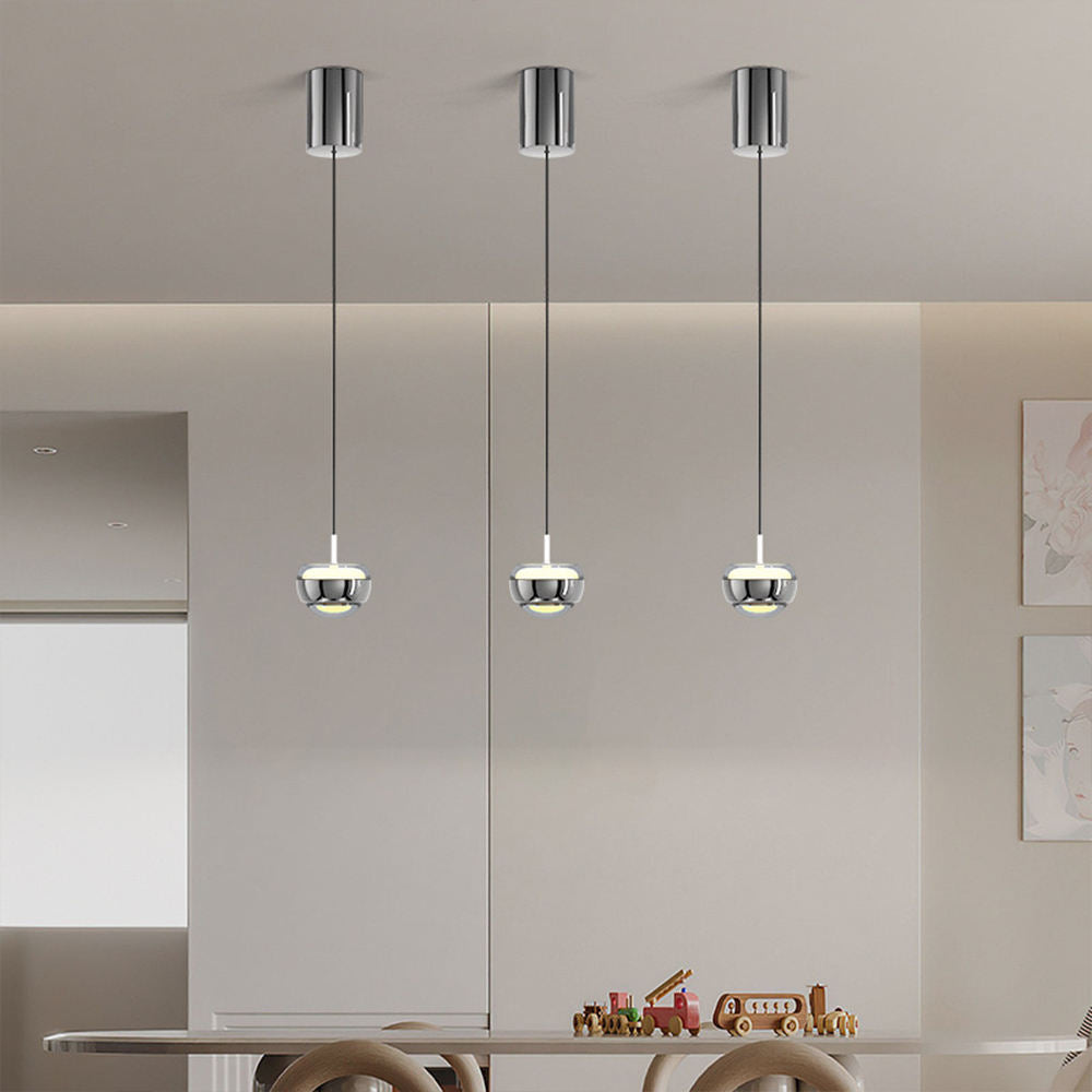 elegante halfronde led hanglamp voor een strak en modern interieur