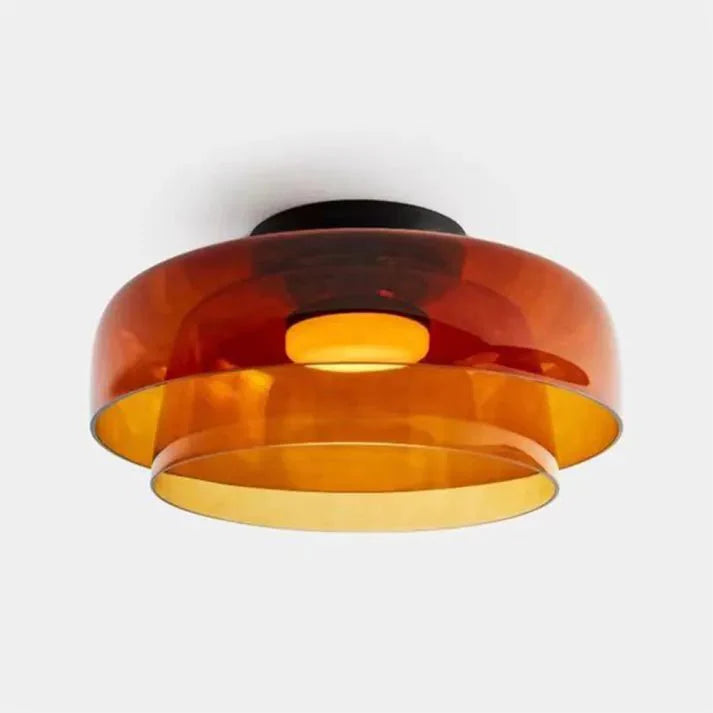 verfijnde scandinavische design plafondlamp met een creatieve middeleeuwse glazen touch