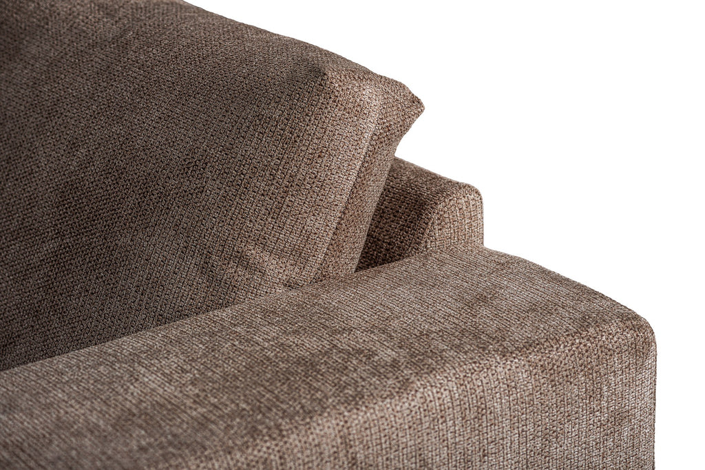 3 seater corner left, fabric lord 35, e520 taupe