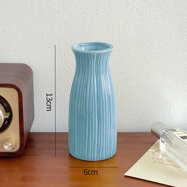 keramische bloemvaas minimalistisch ontwerp