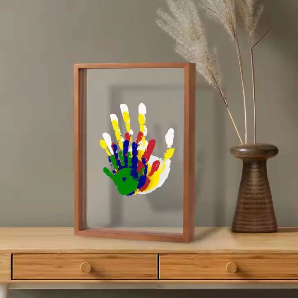 speelkleed herinneringslijst met afdruk klei