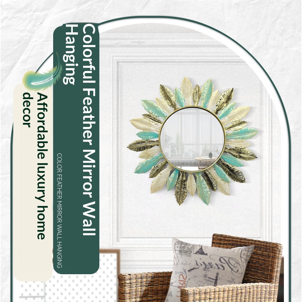 wandspiegel metalen frame zonnestraaldesign