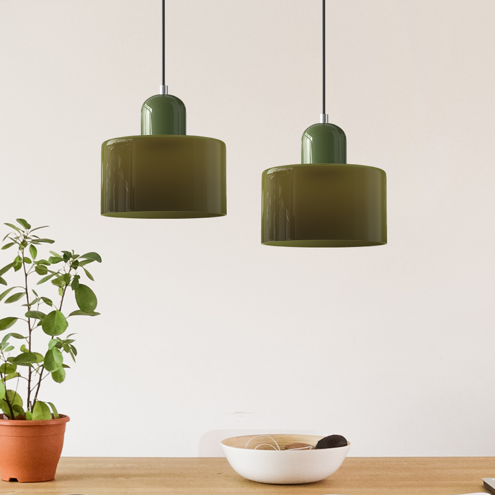 stijlvolle bauhaus glazen hanglamp voor een creatieve sfeer