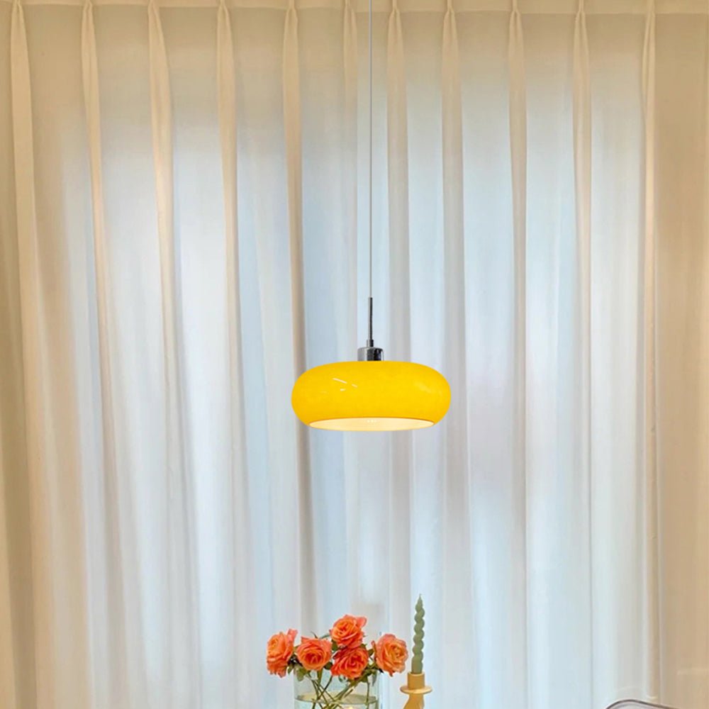 elegant hailie glazen hanglamp in broodvorm