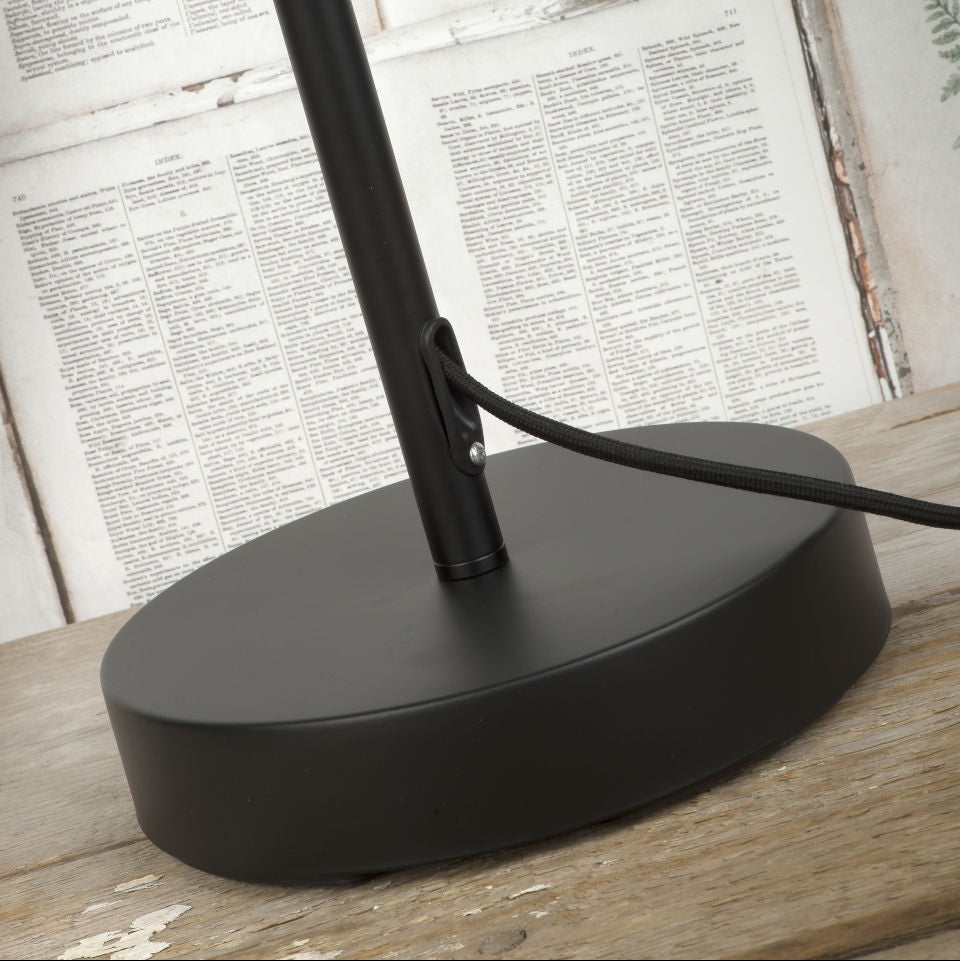 vloerlamp dubbele lamp zwart