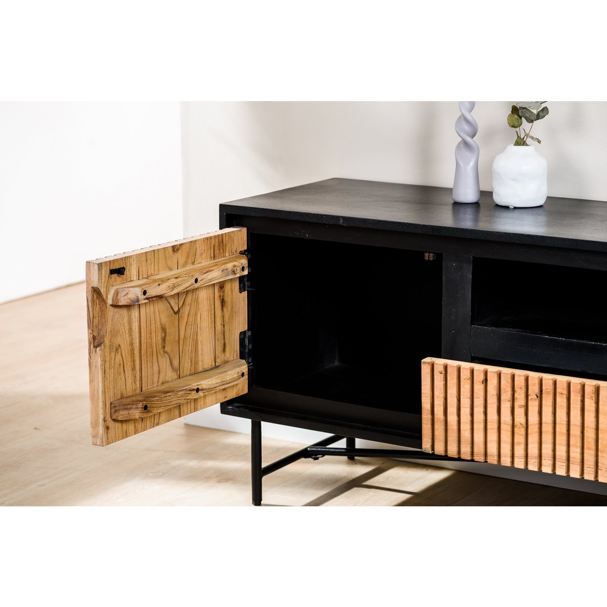 tv cabinet, 140 cm, b420 acacia pure